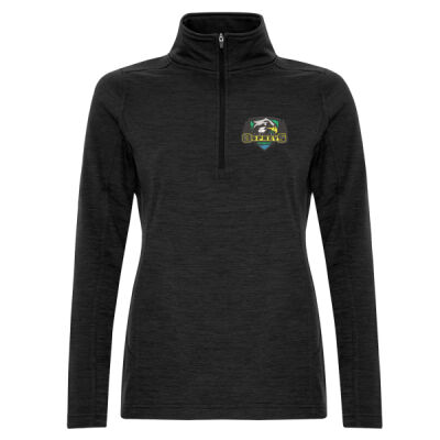 Island Lake Ladies' Embroidered Dynamic Heather Fleece - 1/2 Zip Thumbnail